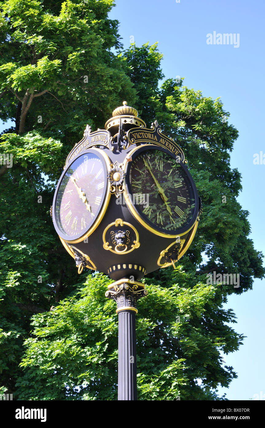 Street clock, Newport, Rhode Island, USA Stock Photo Alamy