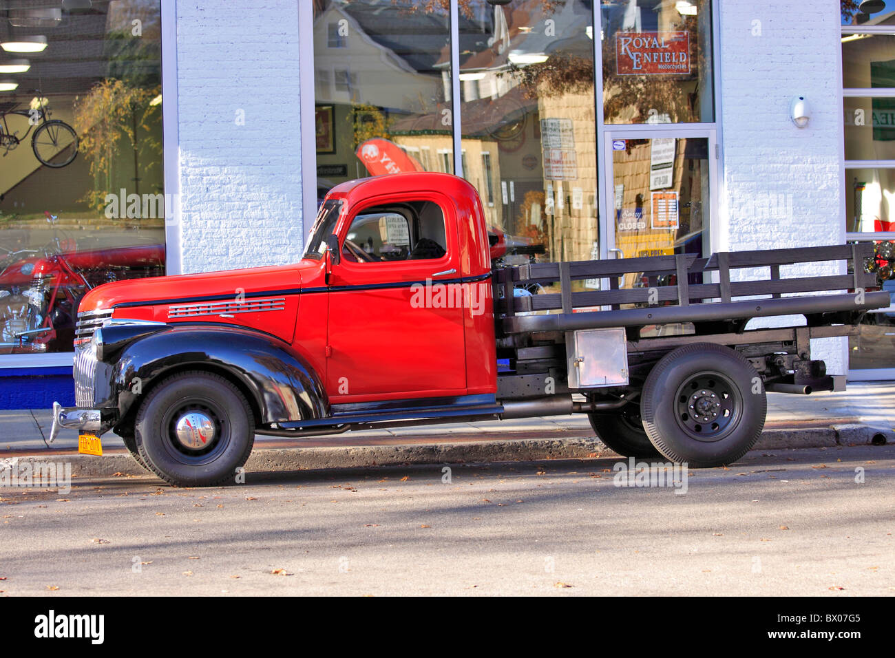Classic Chevrolet pickup truck, Oyster Bay, Long Island NY Stock Photo