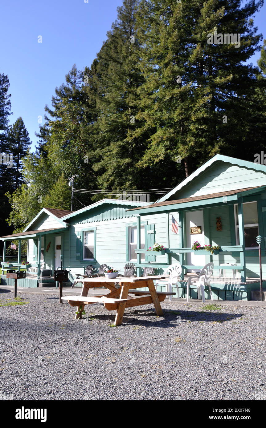 Redcrest Resort Cabins For Tourists In Redwoods National Park