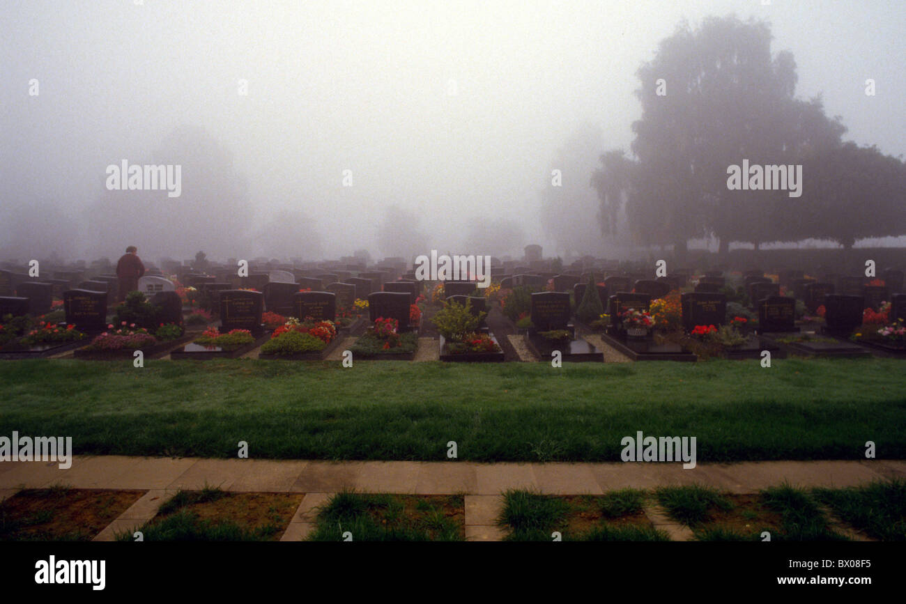 Burial Funeral Cemetery Nature Fog Death Weather
