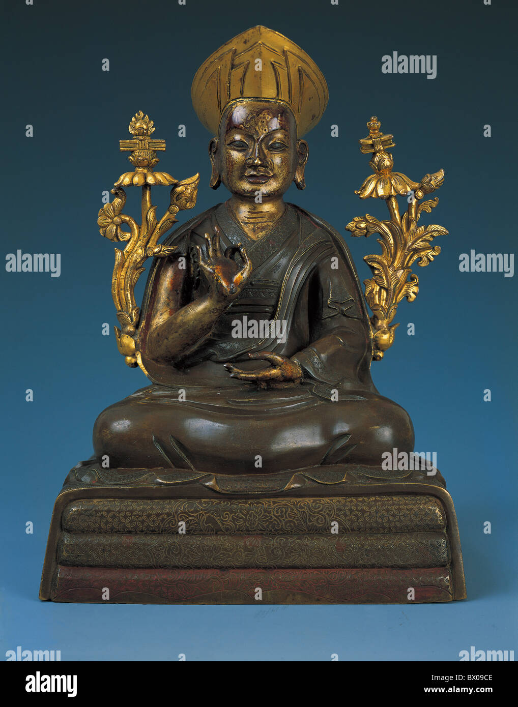 Eminent monk statue, Tibet, China Stock Photo