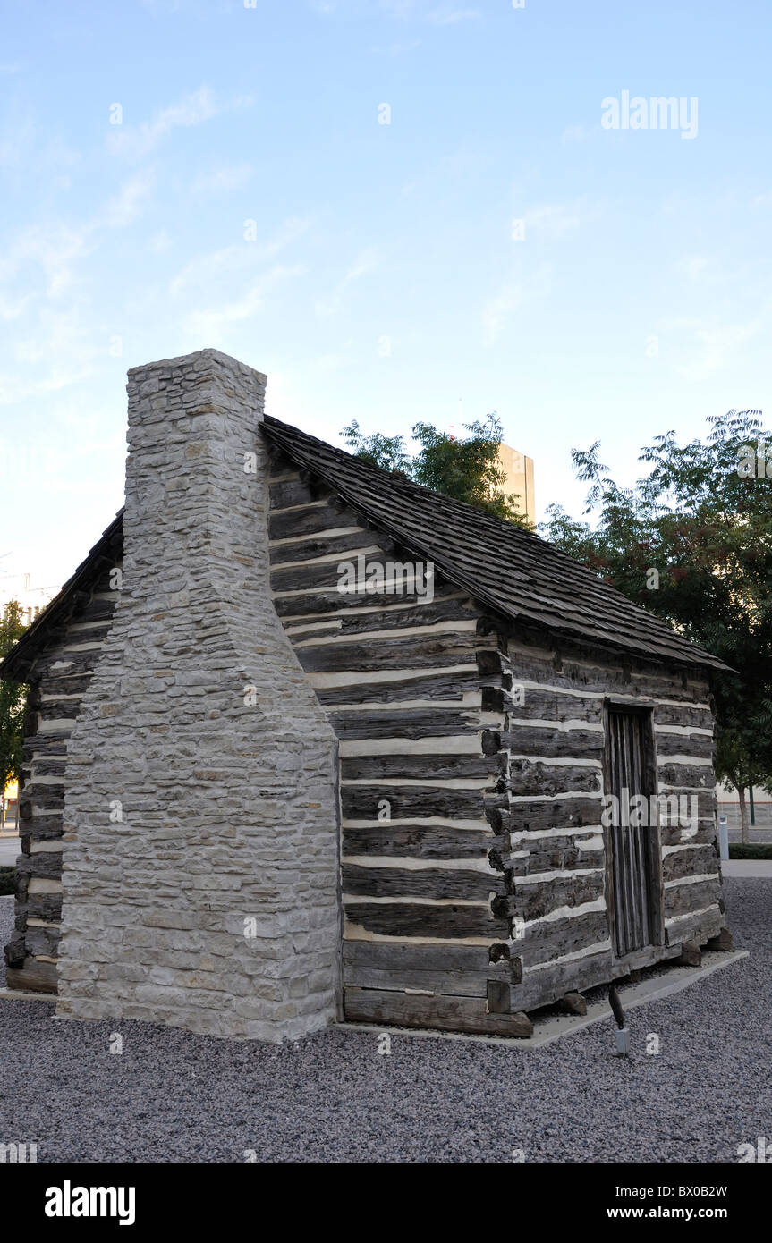 John Neely Bryan Cabin, Dallas, Texas, USA Stock Photo Alamy