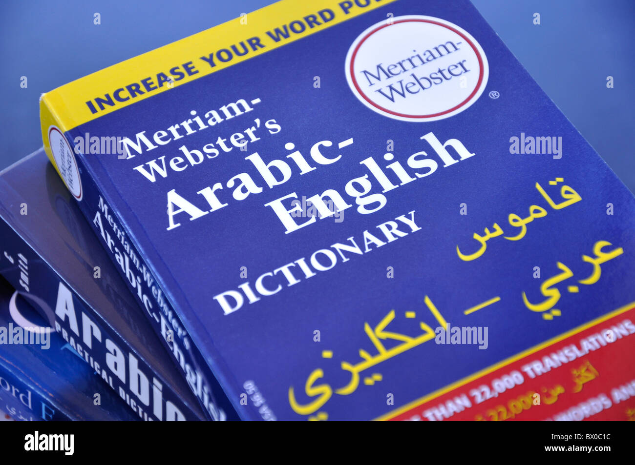 Arabic English dictionary Stock Photo Alamy