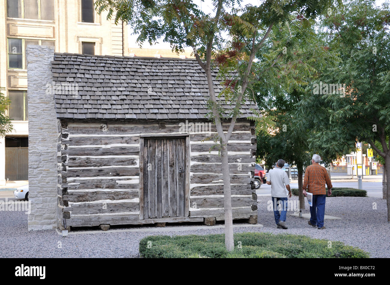 John Neely Bryan Cabin, Dallas, Texas, USA Stock Photo Alamy
