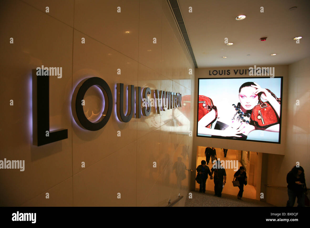 Louis Vuitton in the Pacific Place, Queen's Road, Hong Kong, China Stock Photo