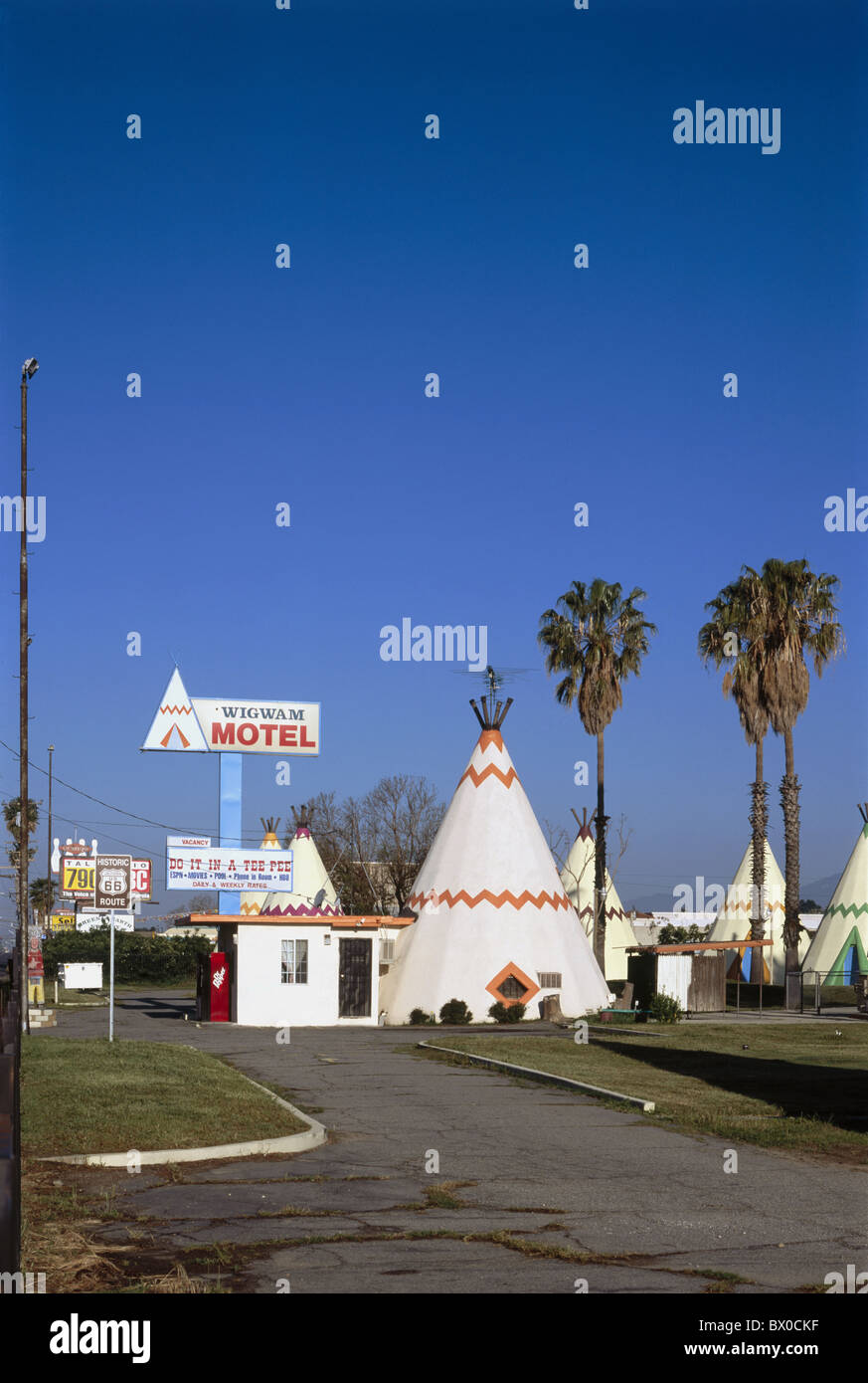 California California motel route 66 tepees USA America North America