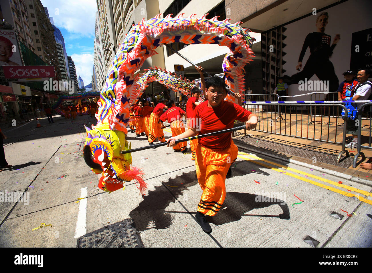 Dragon dance during Spring Festival, Hong Kong, China Stock Photo Alamy