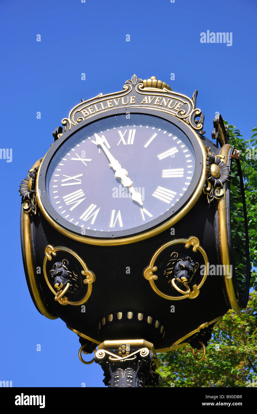 Street clock, Newport, Rhode Island, USA Stock Photo Alamy