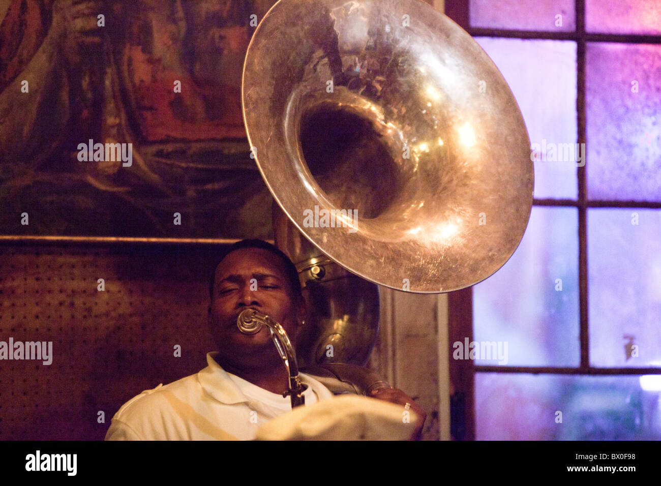 The Paulin Brothers Brass Band plays at Preservation Hall in New