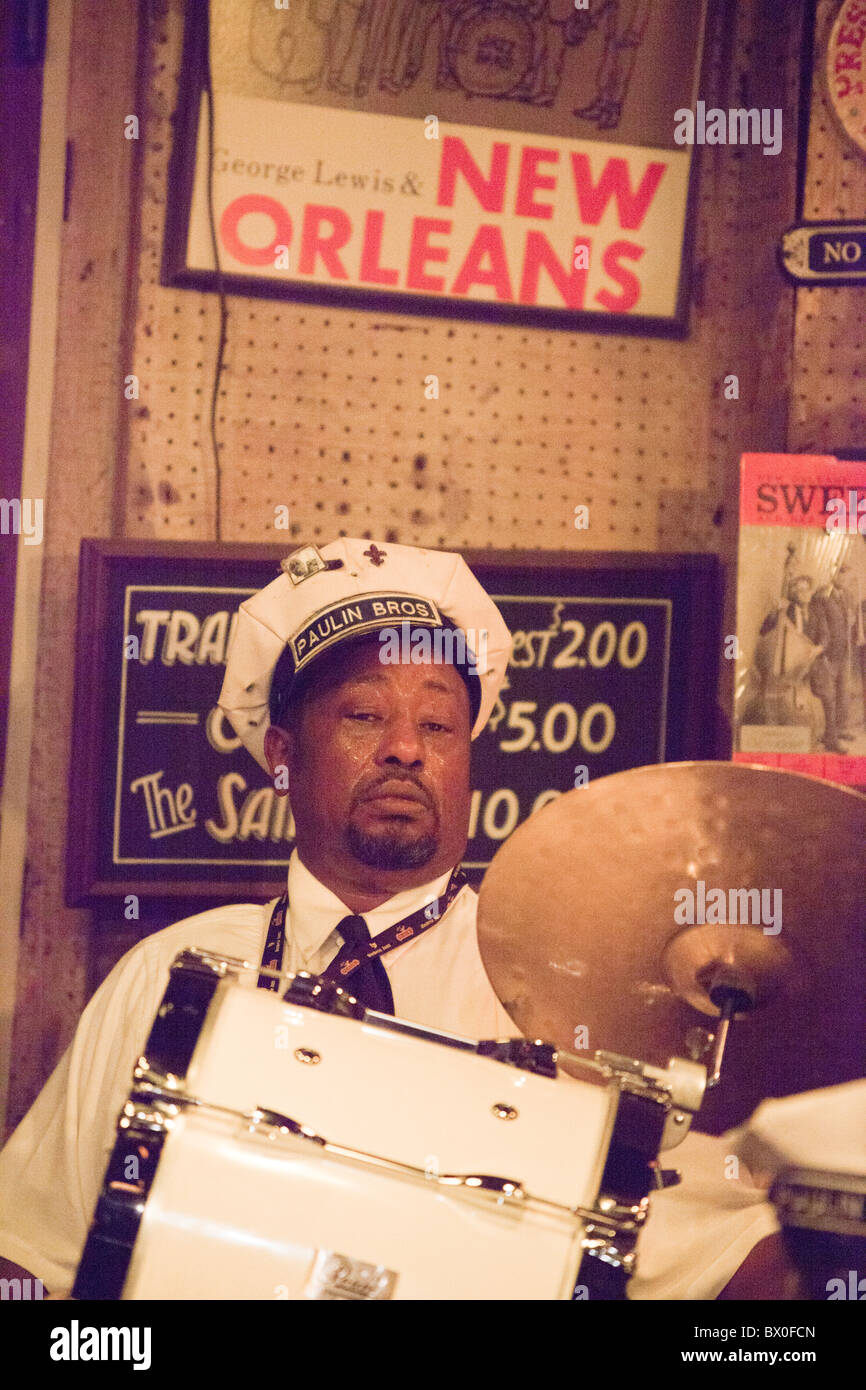 The Paulin Brothers Brass Band plays at Preservation Hall in New