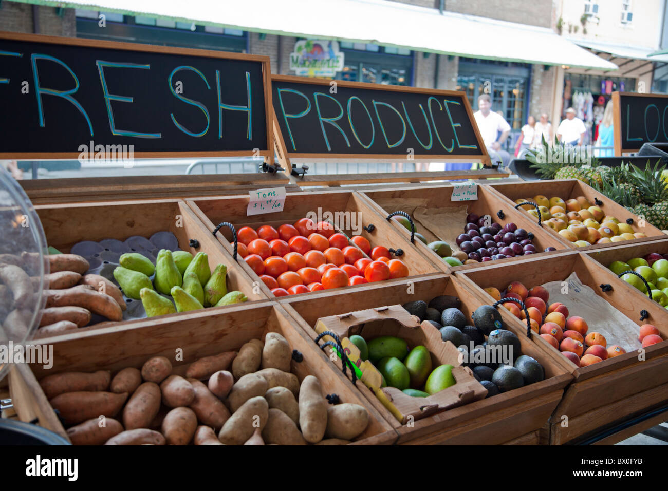 The French Market in the French Quarter of Louisiana, New Orleans sells