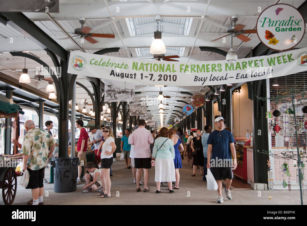 The French Market in the French Quarter of Louisiana, New Orleans sells