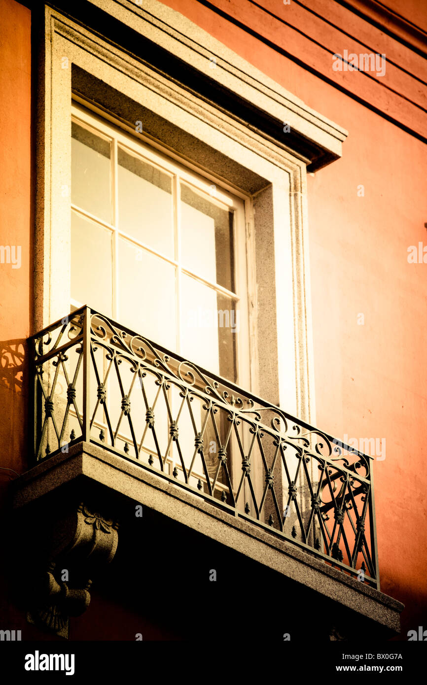The Spanishstyle architecture of the French Quarter of New Orleans, Louisiana dates back