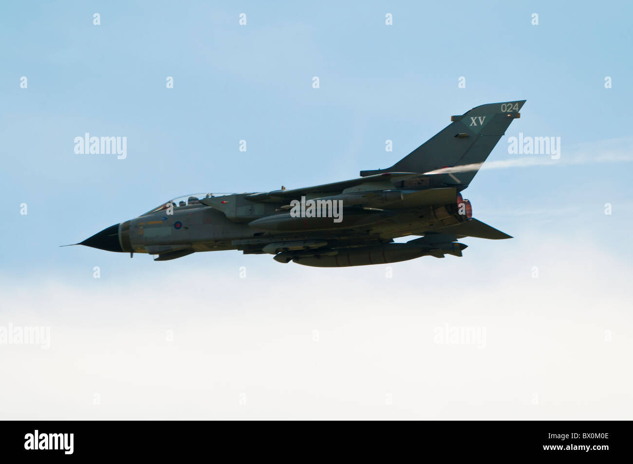 Tornado ZA452 high speed pass at RAF Waddington Stock Photo