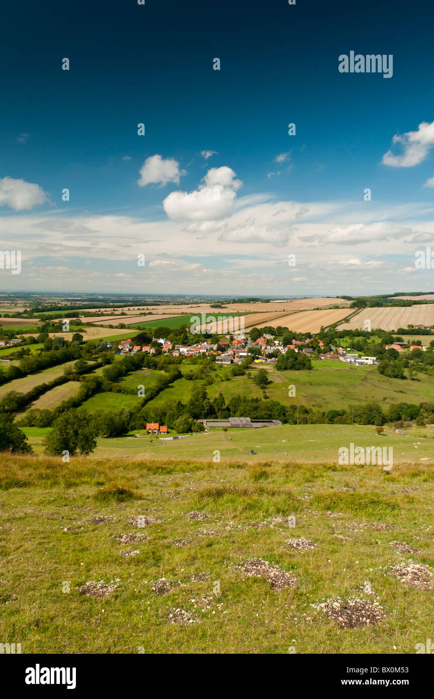 Millington village in the Yorkshire Wolds Stock Photo