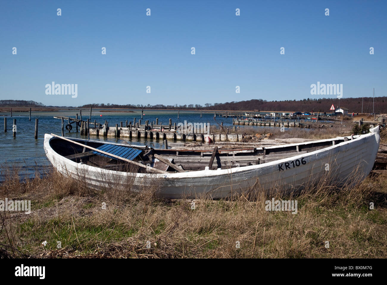 Small fishing hamlet at Bisserup, southern Zealand, Denmark. Stock Photo