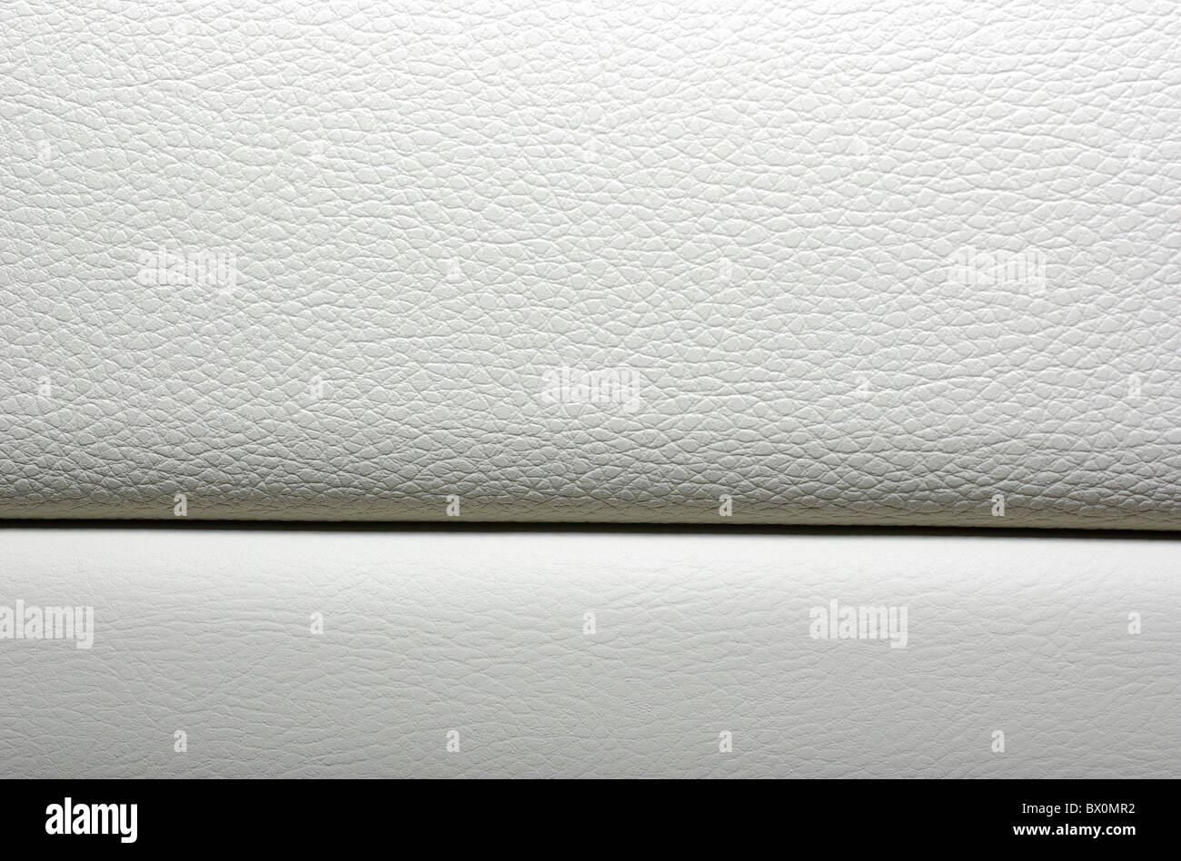 White leather background. Modern japanese car interior materials Stock