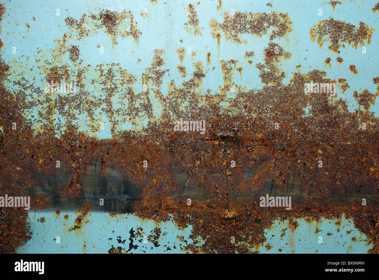 Brushed with blue rusty metal abstract background Stock Photo - Alamy