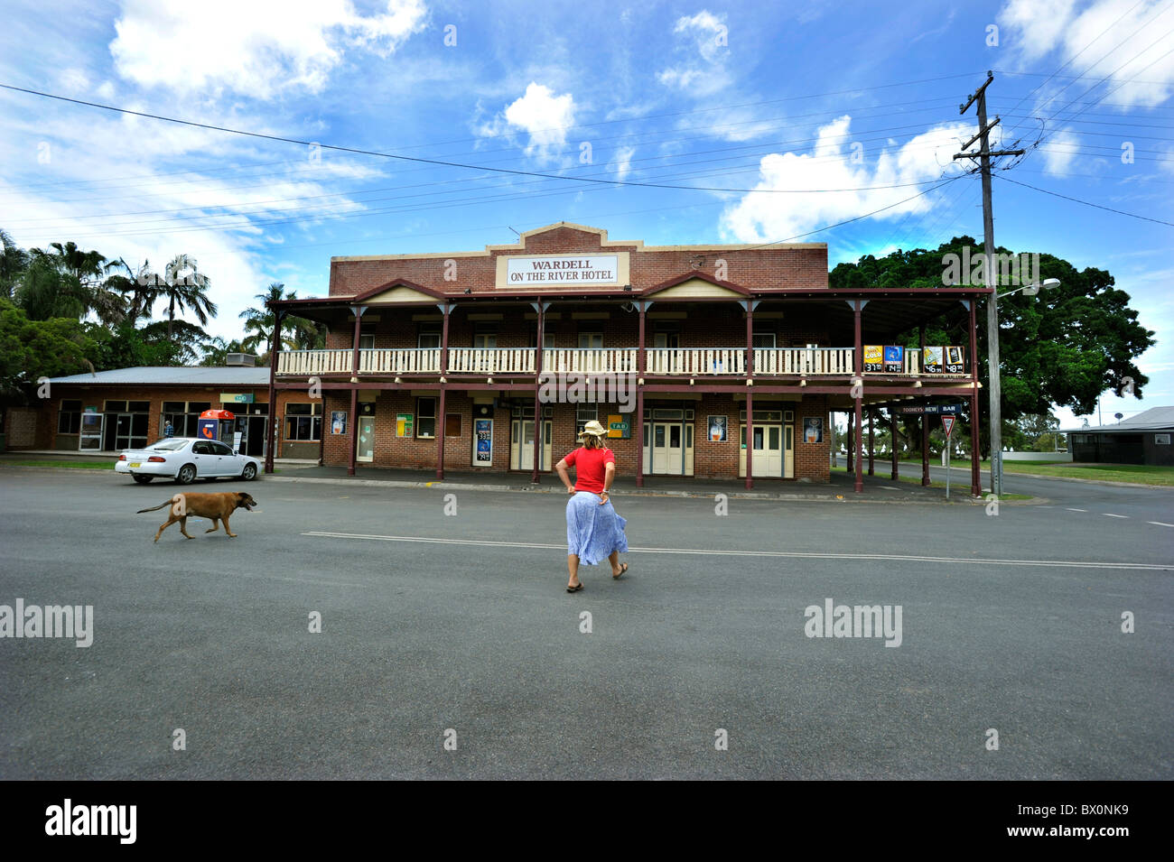 An old country pub at Wardell in Northern New South Wales Stock Photo
