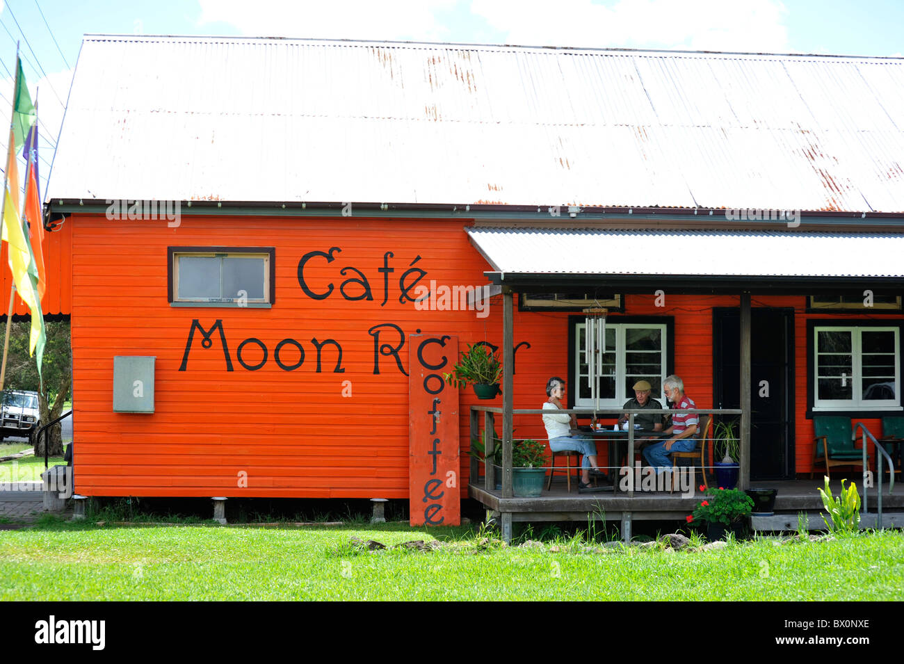 Orange Cafe Mallanganee NSW Australia Stock Photo