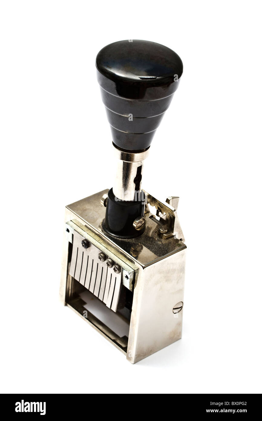 Old rubber stamp isolated on white background Stock Photo - Alamy