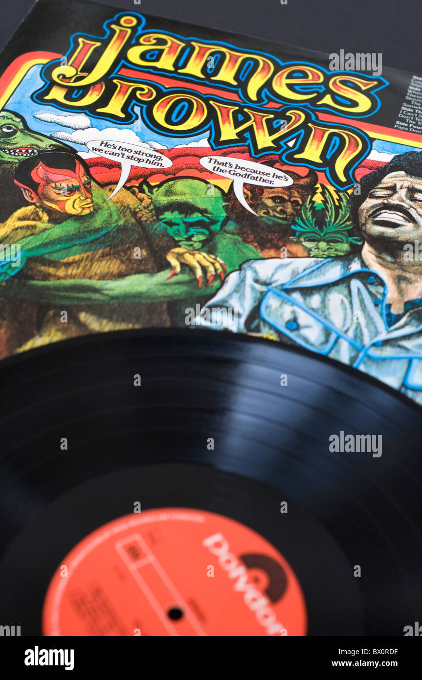 James Brown's Hell album on vinyl Stock Photo Alamy