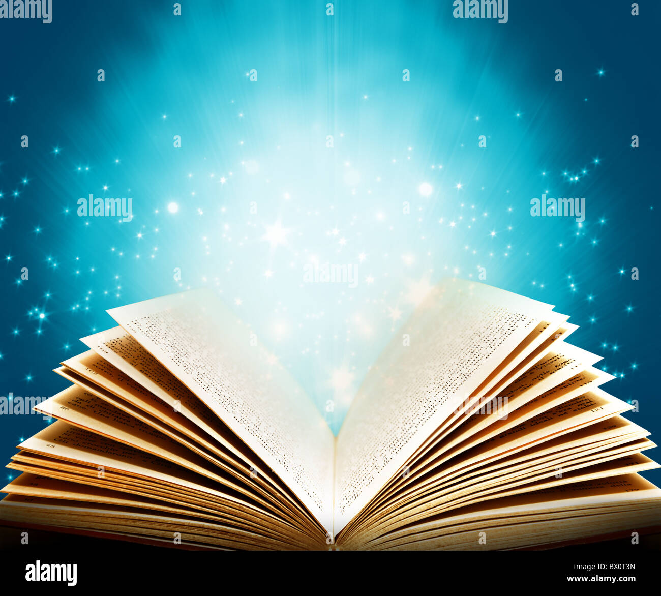 Magic book of fantasy stories Stock Photo Alamy