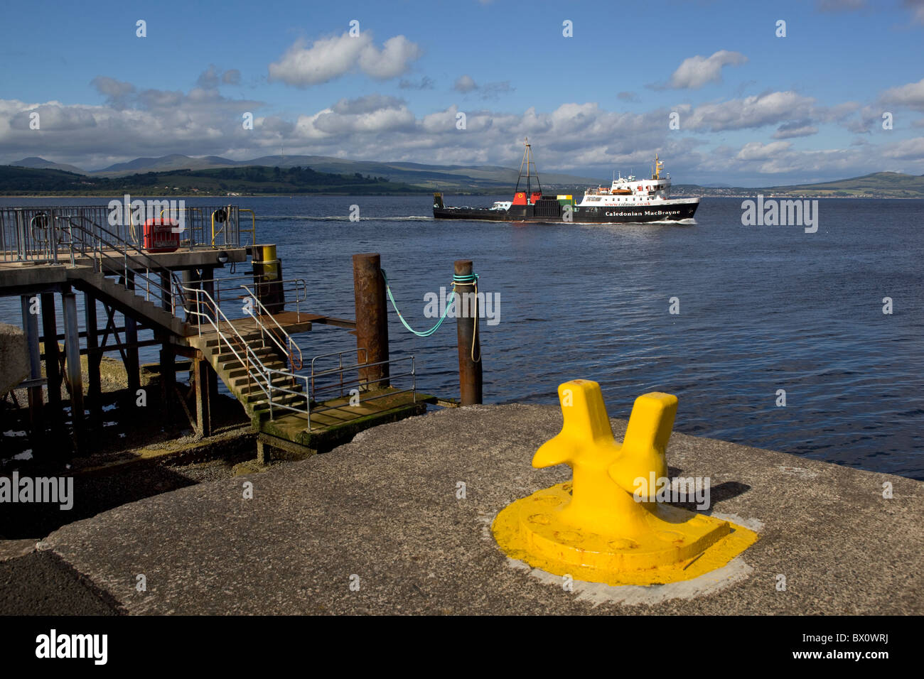 Caledonian Macbrayne Ferry at Gourock Scotland Stock Photo