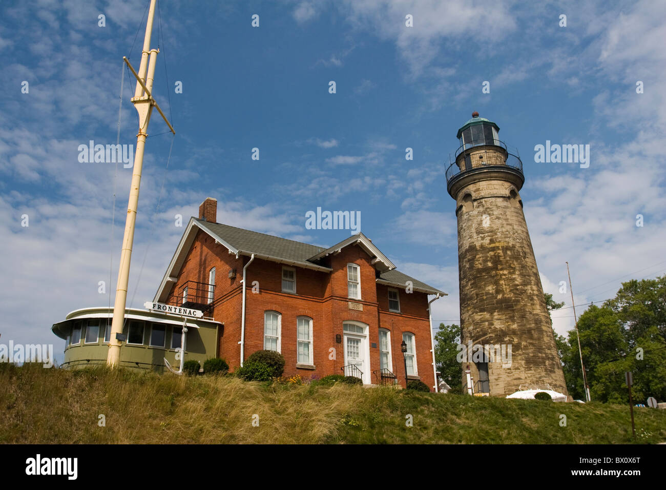 The Grand River Lighthouse or Fairport Harbor Lighthouse. Museum