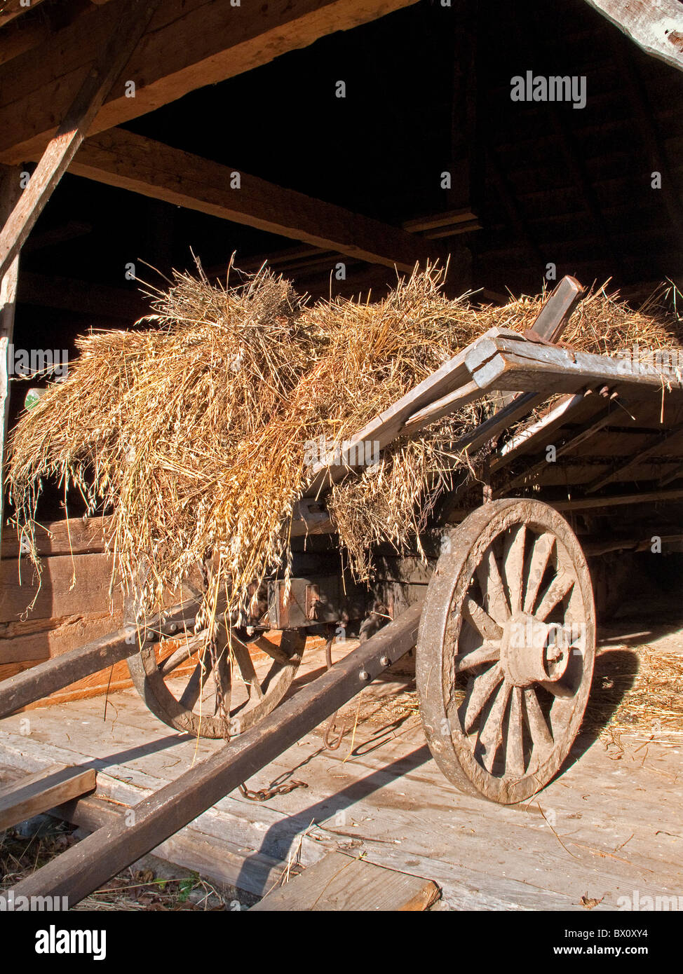 Old hay wagon hires stock photography and images Alamy