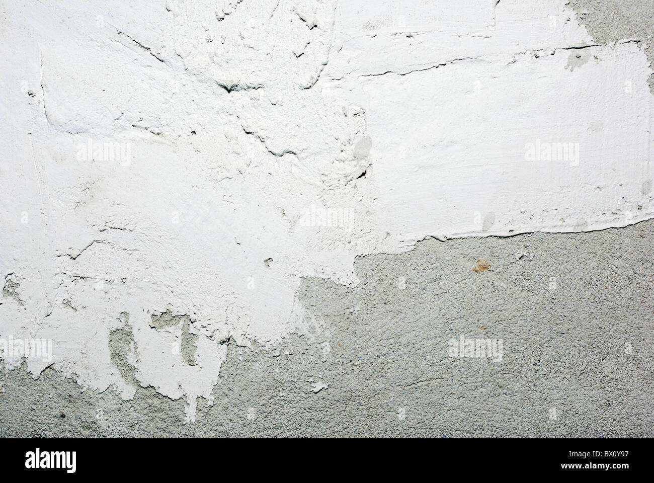 Alabaster plaster with beton concrete wall. Abstract textured background. Stock Photo