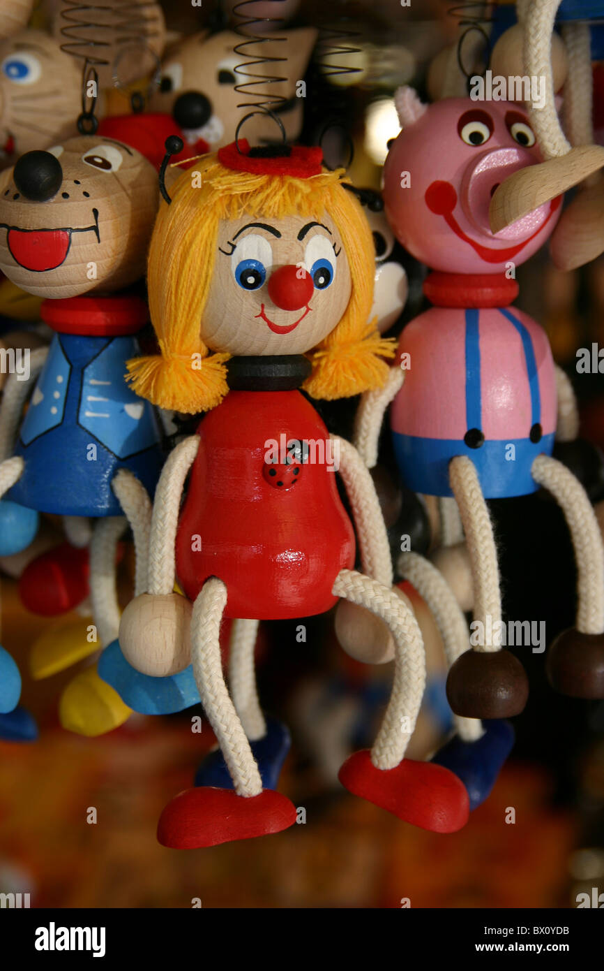 Puppets in a market in Prague, Czechoslovakia Stock Photo Alamy