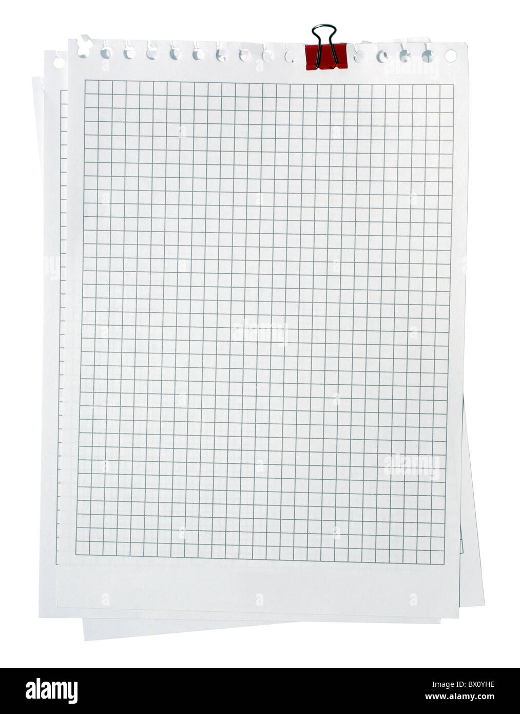 Blank attached note paper for message, office isolated on white ...