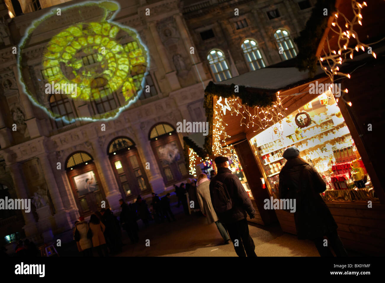 Museum Natural History Christmas market Stock Photo Alamy