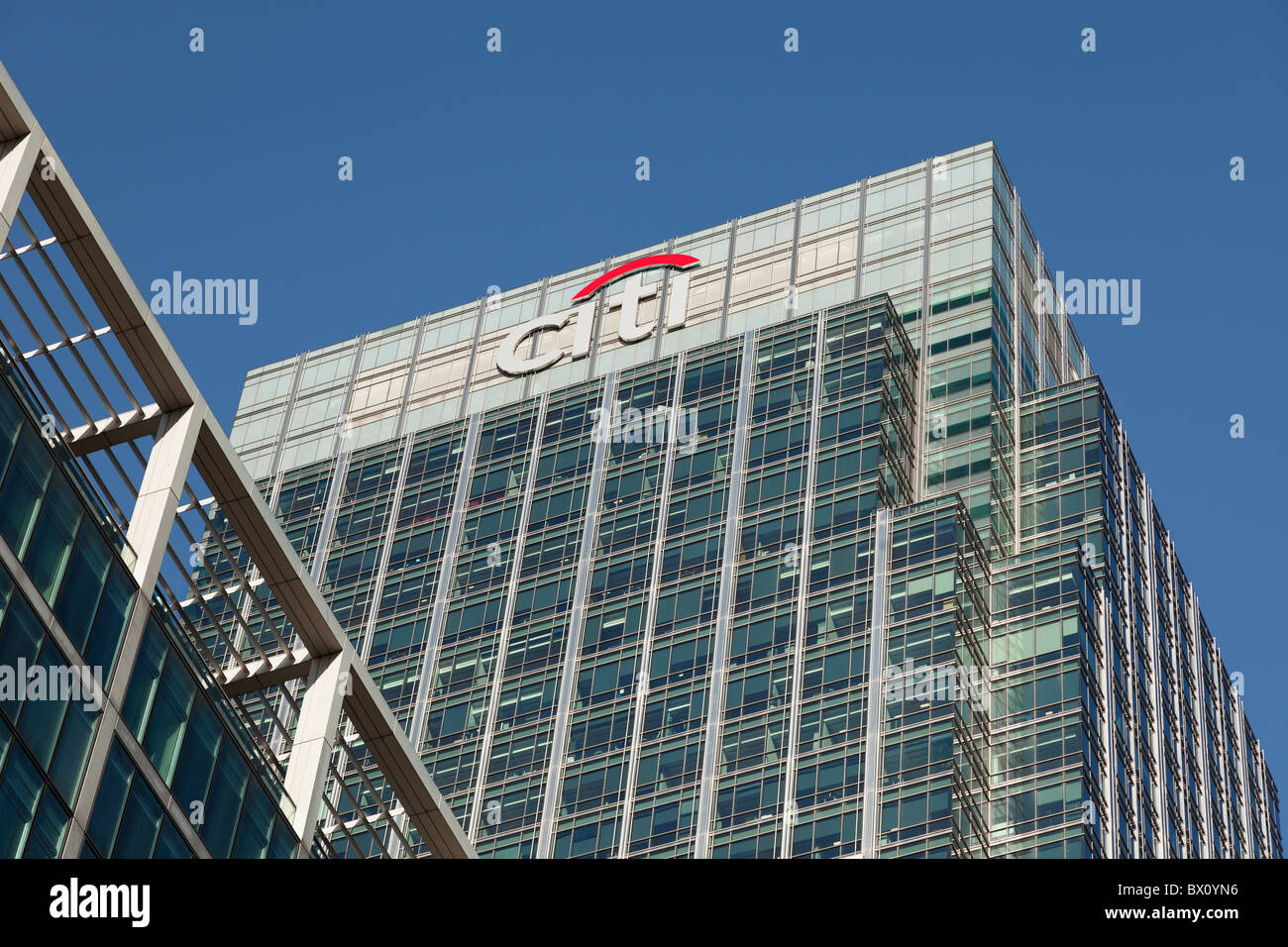 The Citibank tower at Canary Wharf, London, UK Stock Photo