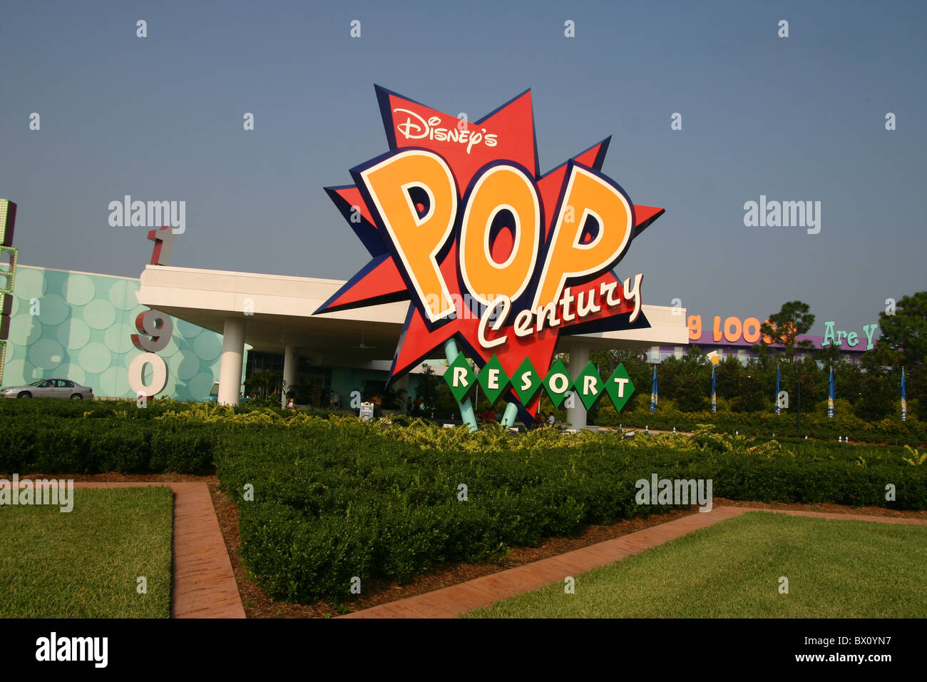 Pop Century Resort in Disney World, Orlando, Florida Stock Photo Alamy