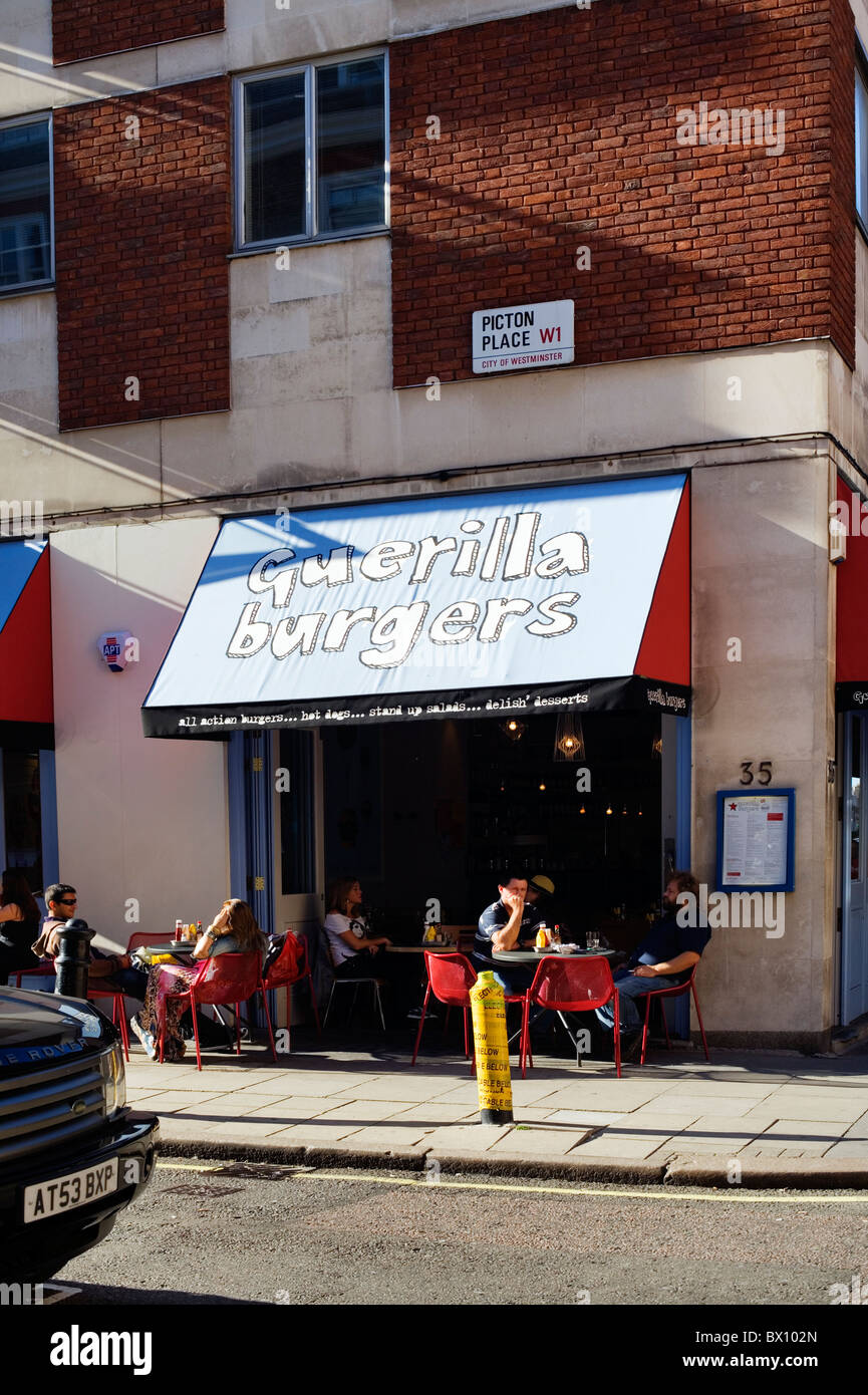 Guerilla Burgers, Picton Place, London, England, UK, Europe Stock Photo