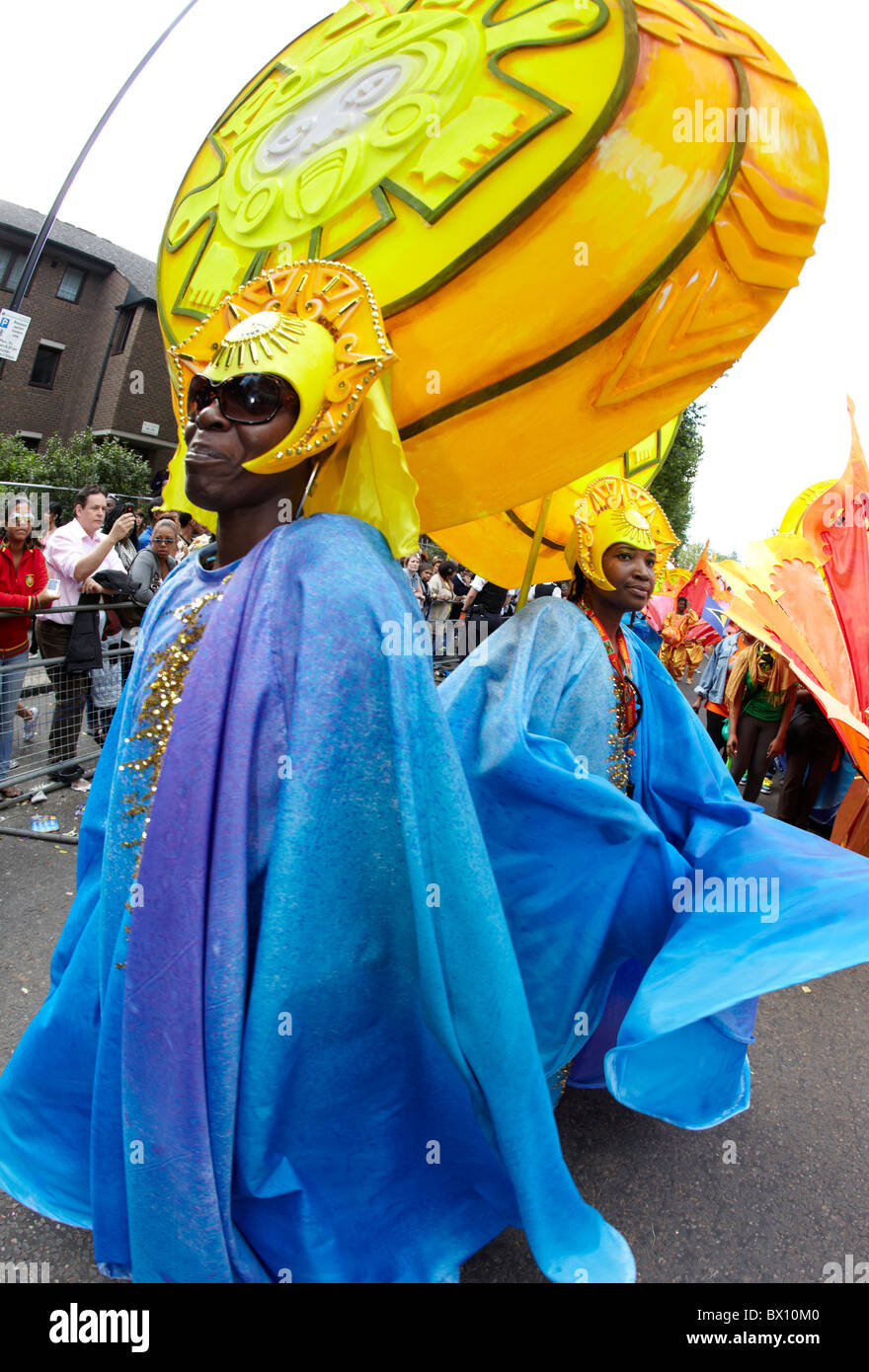Men In Costume The Notting Hill Carnival London UK Stock Photo