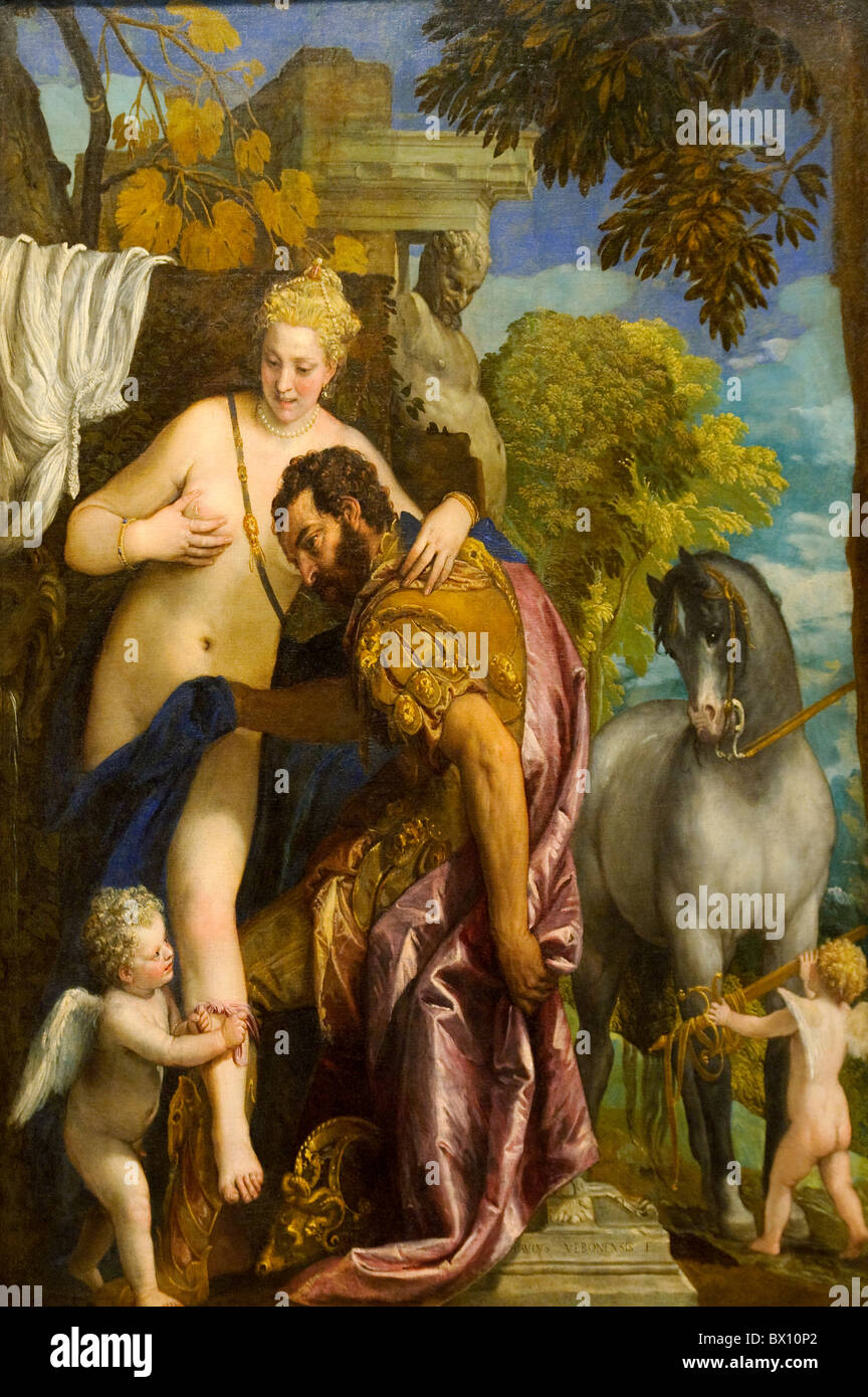 Mars and Venus United by Love, 1570s, by Paolo Veronese Stock Photo