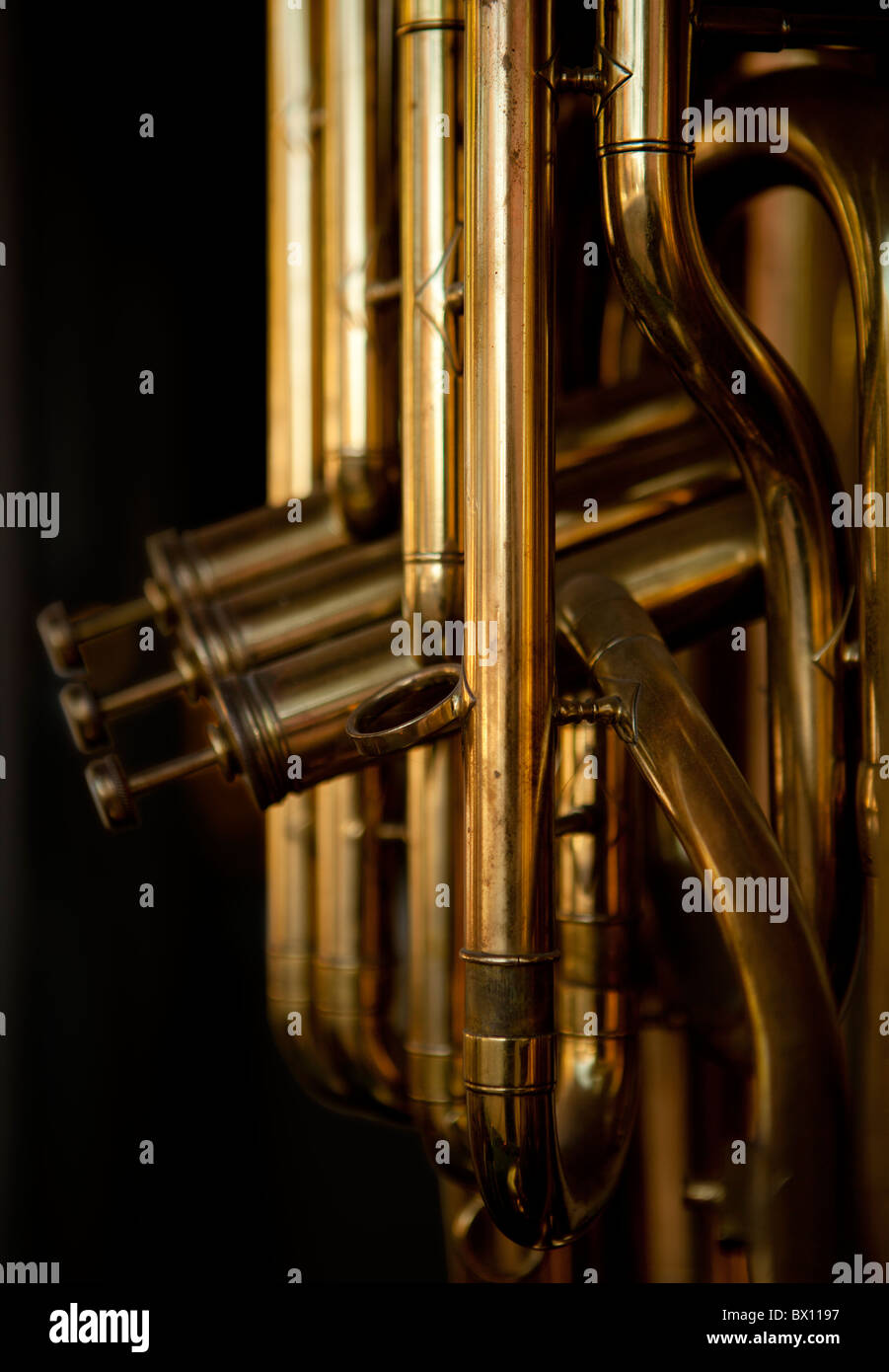 Brass Musical Instrument Stock Photo