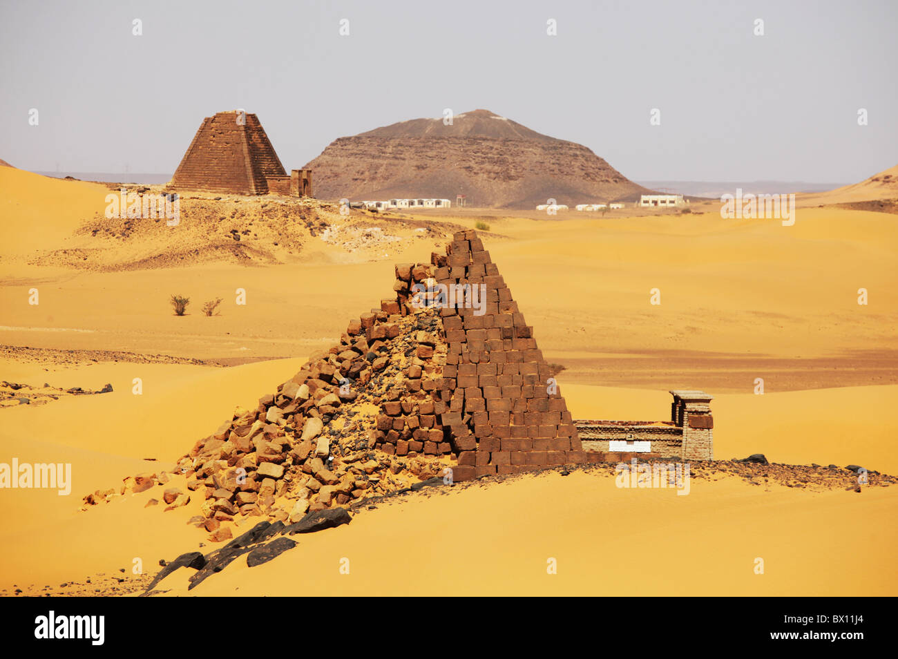 Meroe pyramids in Sudan Stock Photo