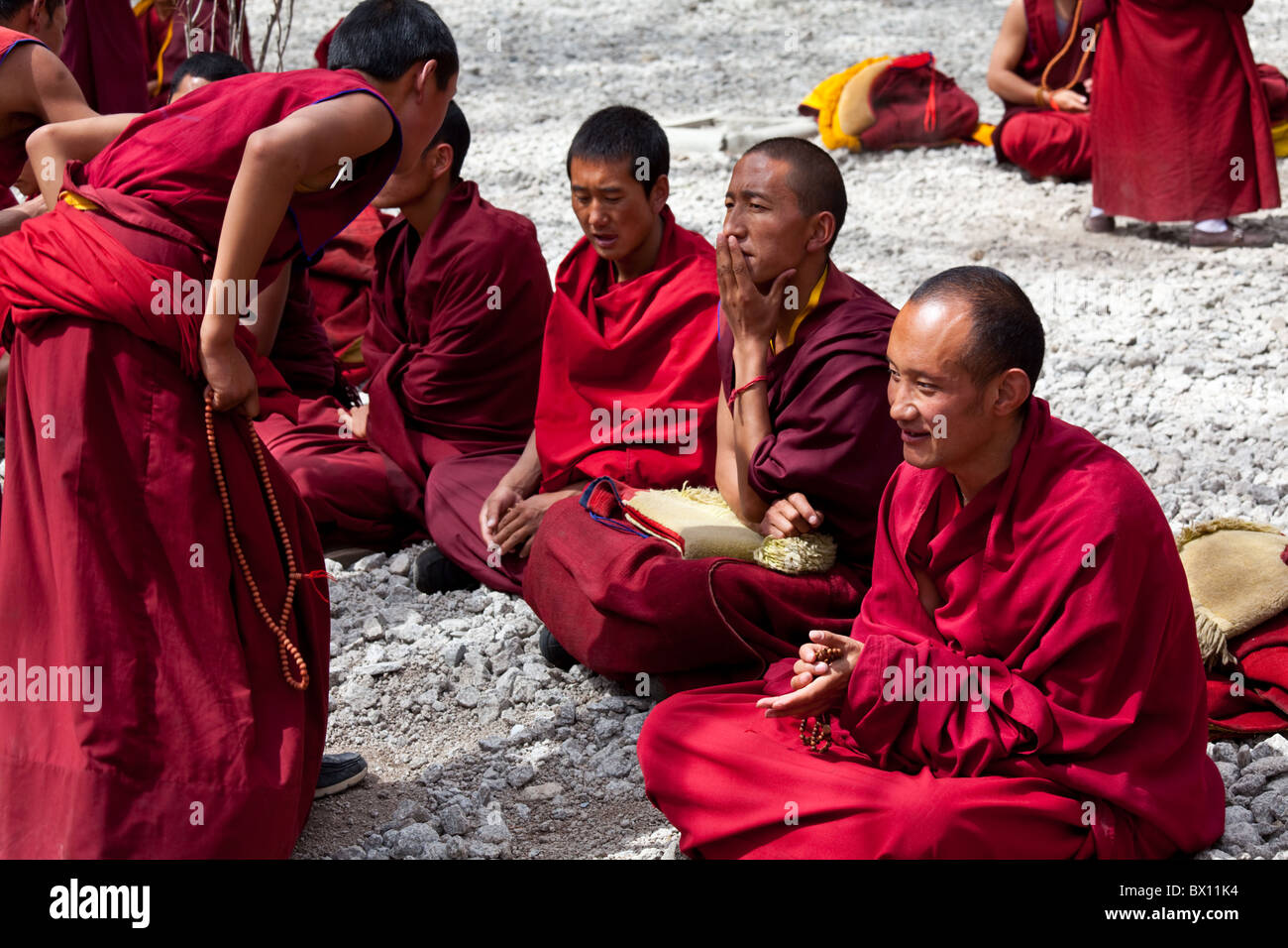 Buddhist monk teaching temple hi-res stock photography and images - Alamy
