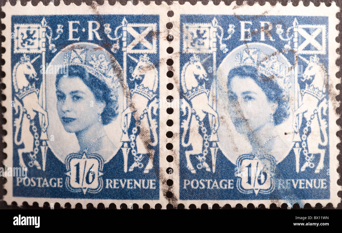UK, Scottish Postage Stamp 1/6d Stock Photo Alamy