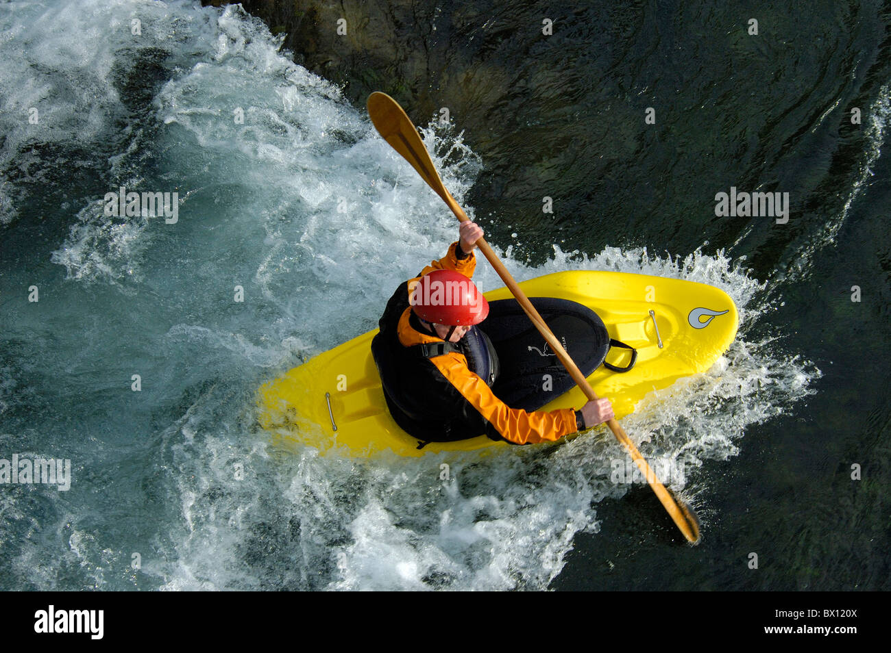 Kayaking Yukon River Yukon Territory sports river water sports action
