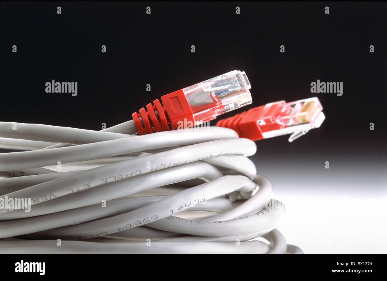 computer EDV cable technics connection plug Stock Photo - Alamy