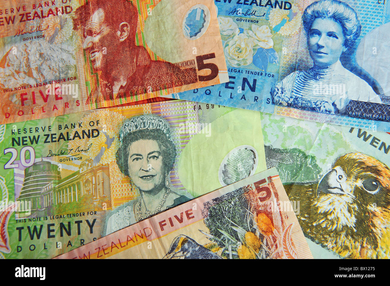 Queen Elizabeth Five Dollar Banknote High Resolution Stock Photography ...