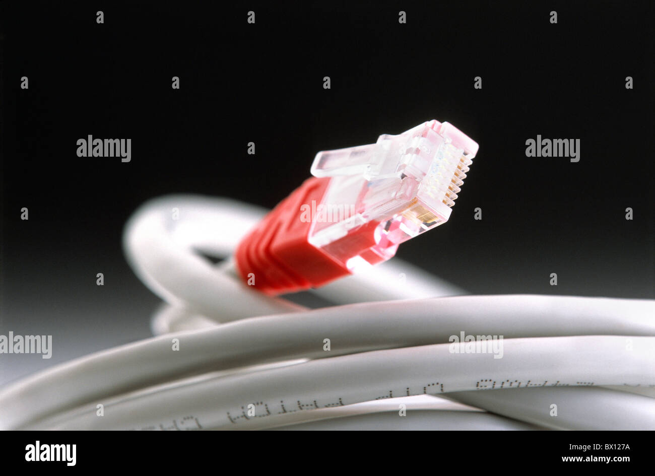 computer EDV cable technics connection plug Stock Photo - Alamy