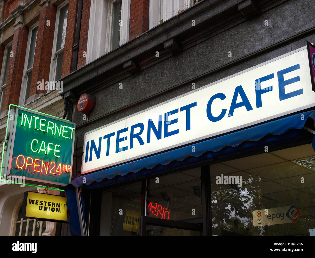 Internet Cafe Stock Photo
