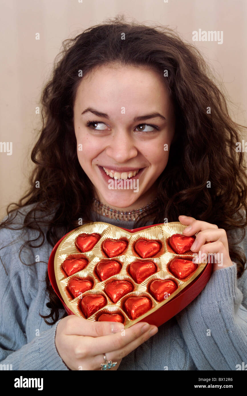 Chocolate Cuddling food heart love model released portrait Present present relation respect