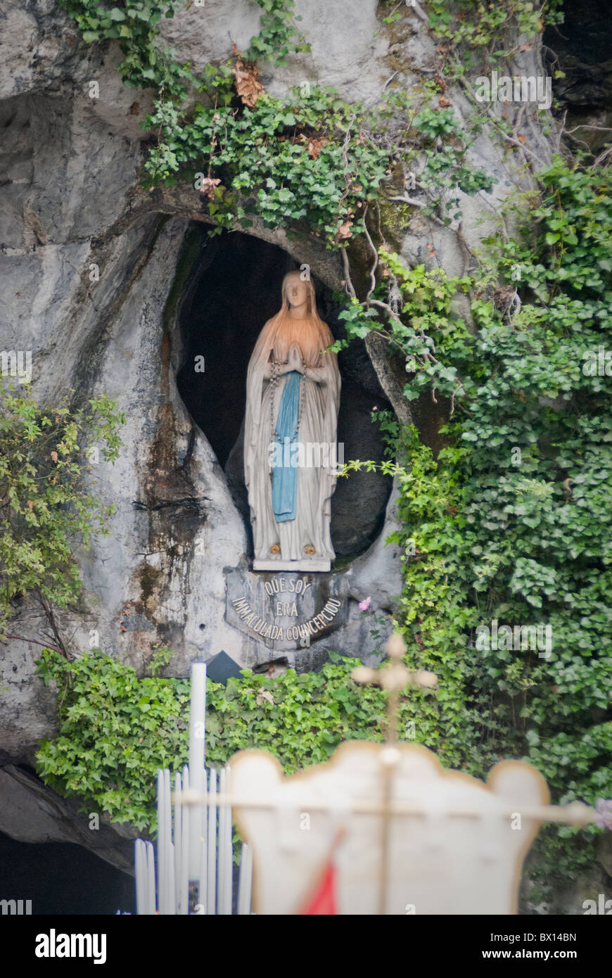 The grotto of Saint Bernadette at Lourdes Stock Photo Alamy